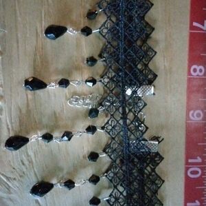 Elegant Black Lace Choker Necklace